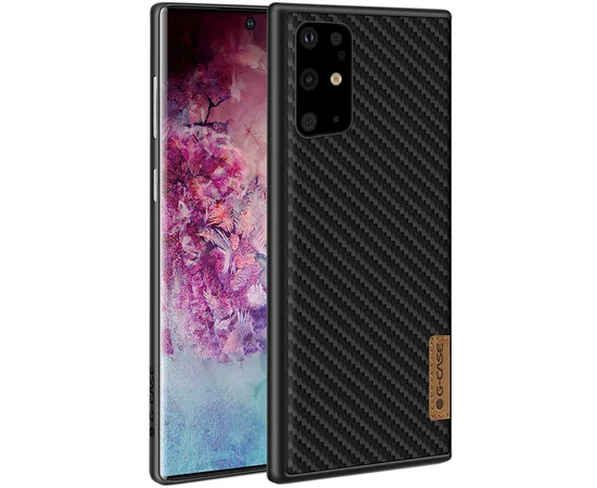 Карбоновая накладка G-Case Dark series для Samsung Galaxy S20+ Черный