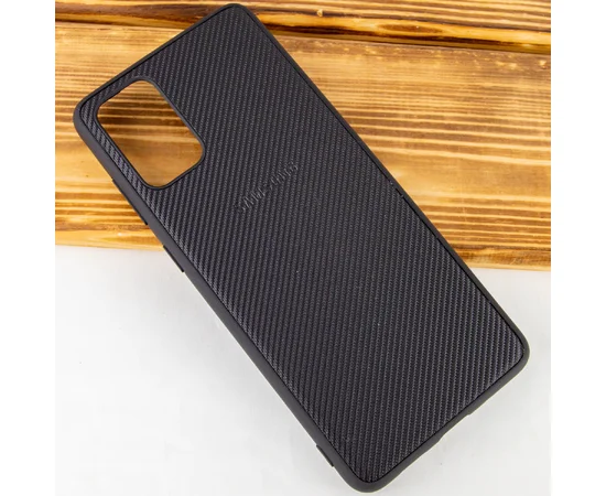 TPU чехол Fiber Logo для Samsung Galaxy S20+ Черный