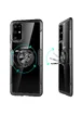 TPU+PC чехол Deen CrystalRing под магнитный держатель для Samsung Galaxy S20+ Бесцветный / Черный