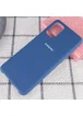 Чехол Silicone Cover (AA) для Samsung Galaxy S20+ Синий / Navy Blue