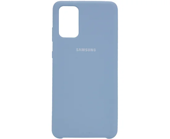 Чехол Silicone Cover (AA) для Samsung Galaxy S20+ Голубой / Lilac Blue
