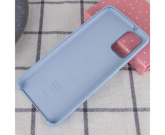 Чехол Silicone Cover (AA) для Samsung Galaxy S20+ Голубой / Lilac Blue