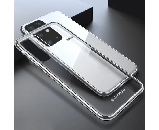 TPU чехол G-Case Shiny Series для Samsung Galaxy S20+ Серебряный