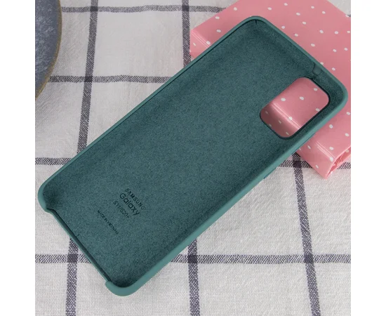 Чехол Silicone Cover (AA) для Samsung Galaxy S20+ Зеленый / Pine green