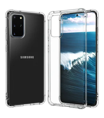 TPU чохол GETMAN Ease з посиленими кутами для Samsung Galaxy S20 + Прозорий / Transparent