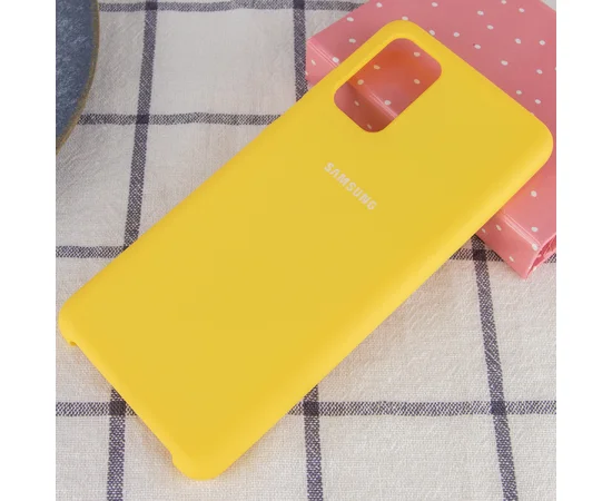 Чехол Silicone Cover (AA) для Samsung Galaxy S20+ Желтый / Yellow