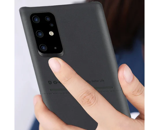 Кожаная накладка G-Case Cardcool Series для Samsung Galaxy S20+ Черный
