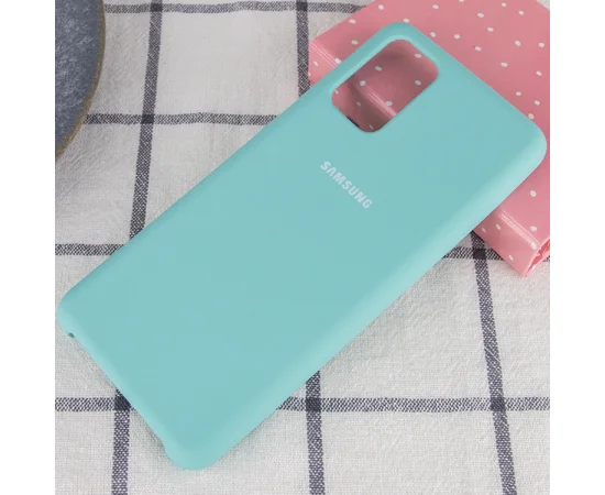 Чехол Silicone Cover (AA) для Samsung Galaxy S20+ Бирюзовый / Light blue