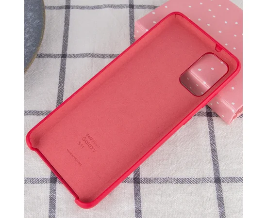 Чехол Silicone Cover (AA) для Samsung Galaxy S20+ Красный / Rose Red