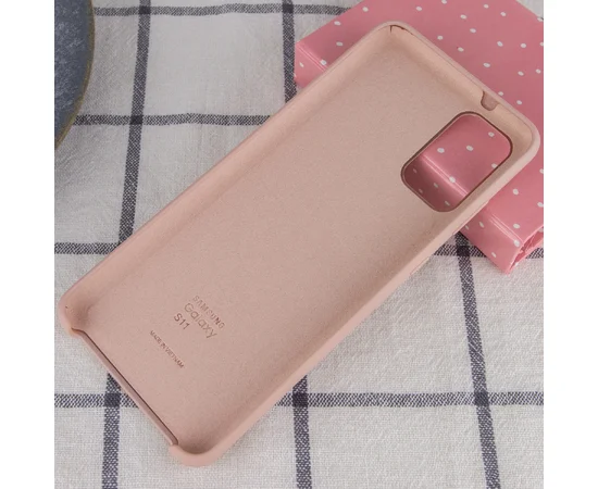 Чехол Silicone Cover (AA) для Samsung Galaxy S20+ Розовый / Pink Sand