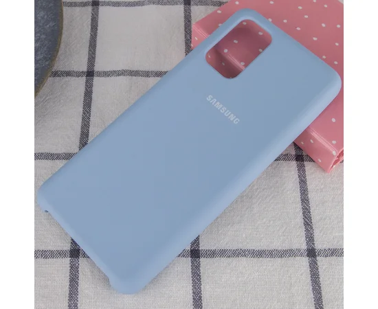 Чехол Silicone Cover (AA) для Samsung Galaxy S20+ Голубой / Lilac Blue