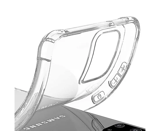 TPU чехол GETMAN Ease с усиленными углами для Samsung Galaxy S20+ Прозрачный / Transparent