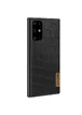 Кожаная накладка G-Case Crocodile Dark series для Samsung Galaxy S20+ Черный