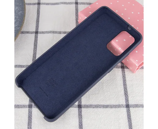 Чехол Silicone Cover (AA) для Samsung Galaxy S20+ Синий / Midnight Blue