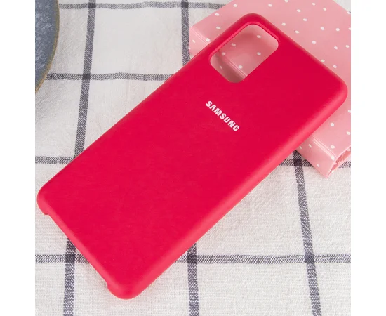 Чехол Silicone Cover (AA) для Samsung Galaxy S20+ Красный / Rose Red