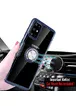 TPU+PC чехол Deen CrystalRing под магнитный держатель для Samsung Galaxy S20+ Бесцветный / Темно-синий