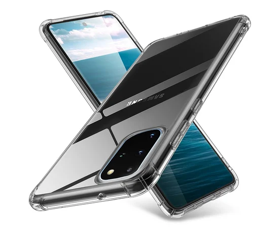 TPU чохол GETMAN Ease з посиленими кутами для Samsung Galaxy S20 + Прозорий / Transparent
