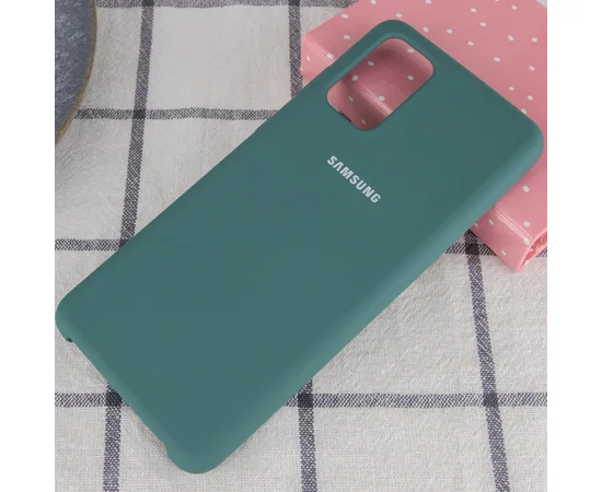 Чохол Silicone Cover (AA) для Samsung Galaxy S20 + Зелений / Pine green