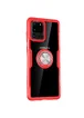 TPU+PC чехол Deen CrystalRing for Magnet (opp) для Samsung Galaxy S20 Ultra Бесцветный / Красный