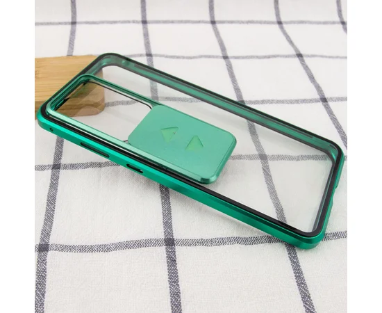 Чехол Camshield 360 Metall+Glass со шторкой для камеры для Samsung Galaxy S20 Ultra Зеленый