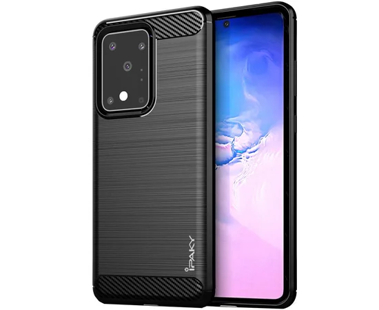 TPU чехол iPaky Slim Series для Samsung Galaxy S20 Ultra Черный