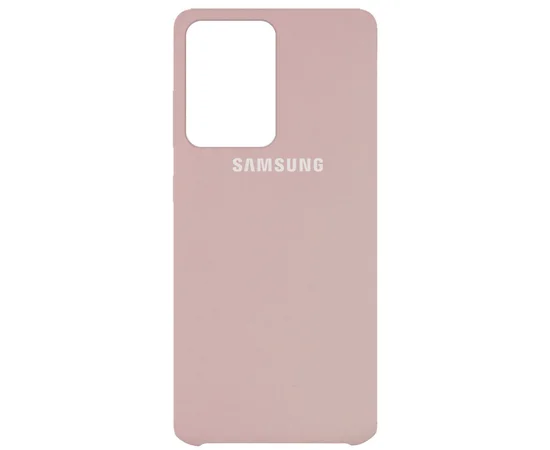 Чехол Silicone Cover (AAA) для Samsung Galaxy S20 Ultra Розовый / Pink Sand