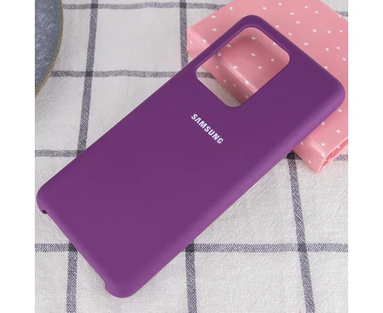 Чехол Silicone Cover (AA) для Samsung Galaxy S20 Ultra Фиолетовый / Grape