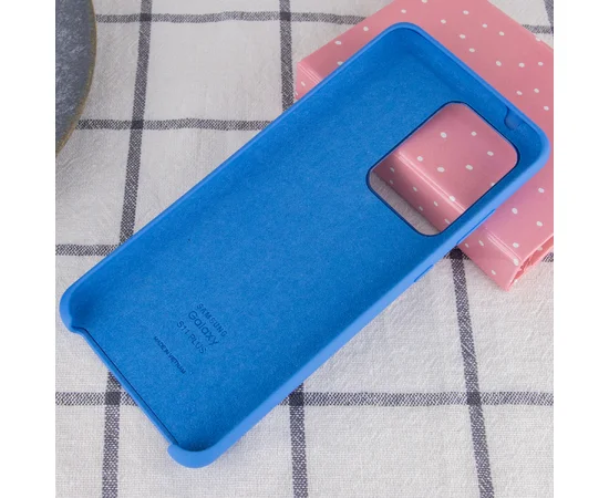 Чехол Silicone Cover (AA) для Samsung Galaxy S20 Ultra Синий / Blue