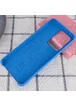 Чехол Silicone Cover (AA) для Samsung Galaxy S20 Ultra Синий / Blue