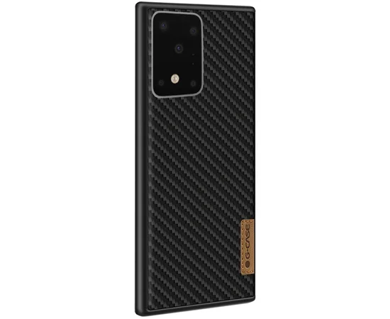 Карбоновая накладка G-Case Dark series для Samsung Galaxy S20 Ultra Черный
