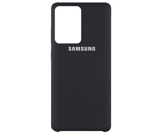 Чехол Silicone Cover (AAA) для Samsung Galaxy S20 Ultra Черный / Black