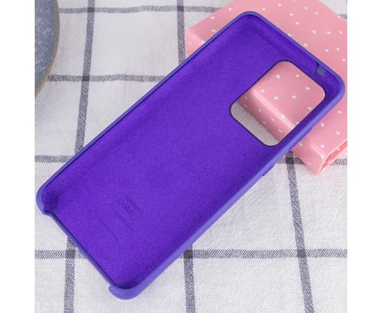 Чехол Silicone Cover (AA) для Samsung Galaxy S20 Ultra Фиолетовый / Purple