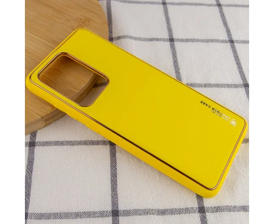 Кожаный чехол Xshield для Samsung Galaxy S20 Ultra Желтый / Yellow