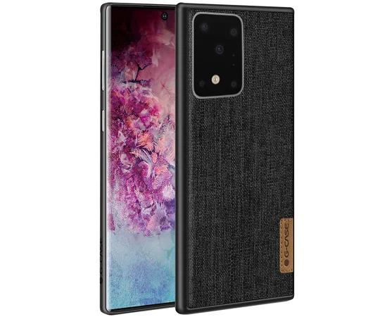 Накладка G-Case Textiles Dark series для Samsung Galaxy S20 Ultra Черный