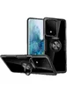 TPU+PC чехол Deen CrystalRing под магнитный держатель для Samsung Galaxy S20 Ultra Бесцветный / Черный