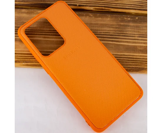 TPU чехол Fiber Logo для Samsung Galaxy S20 Ultra Оранжевый