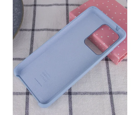 Чехол Silicone Cover (AA) для Samsung Galaxy S20 Ultra Голубой / Lilac Blue