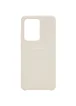 Чехол Silicone Cover (AA) для Samsung Galaxy S20 Ultra Бежевый / Antigue White