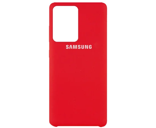 Чехол Silicone Cover (AAA) для Samsung Galaxy S20 Ultra Красный / Red