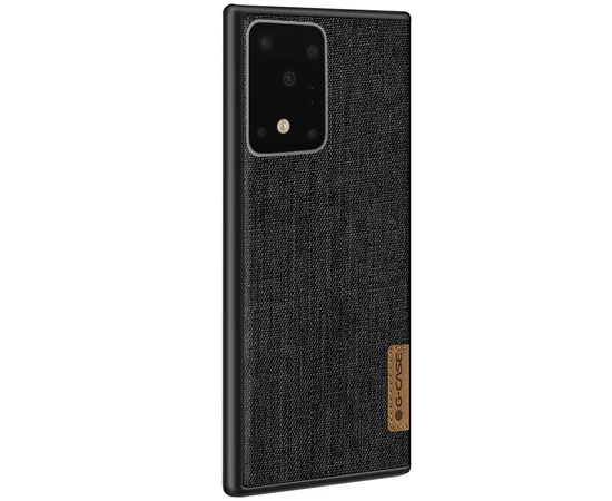 Накладка G-Case Textiles Dark series для Samsung Galaxy S20 Ultra Черный
