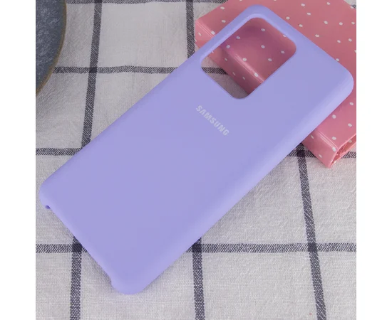 Чехол Silicone Cover (AA) для Samsung Galaxy S20 Ultra Сиреневый / Dasheen