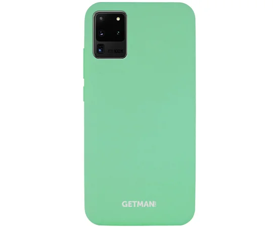 Чехол Silicone Cover GETMAN for Magnet для Samsung Galaxy S20 Ultra Зеленый / Spearmint