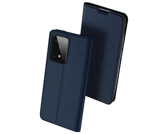 Чехол-книжка Dux Ducis с карманом для визиток для Samsung Galaxy S20 Ultra Синий