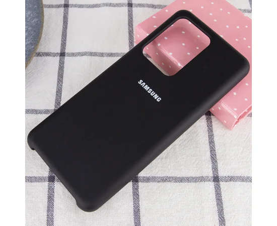 Чехол Silicone Cover (AA) для Samsung Galaxy S20 Ultra Черный / Black