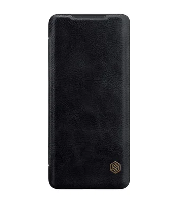 Кожаный чехол (книжка) Nillkin Qin Series для Samsung Galaxy S20 Ultra Черный