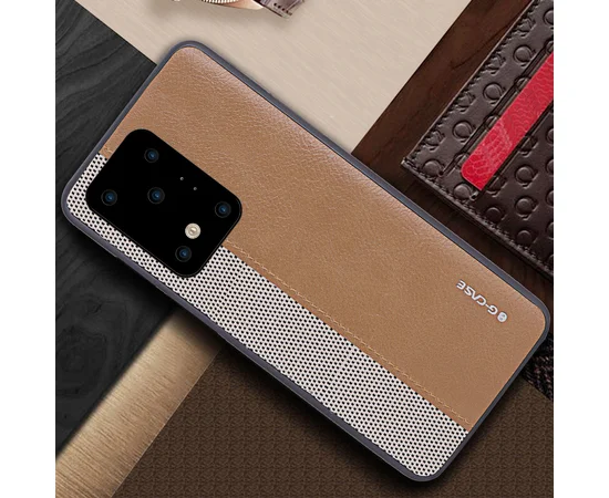 Чохол-накладка G-Case Earl Series для Samsung Galaxy S20 Ultra Коричневий