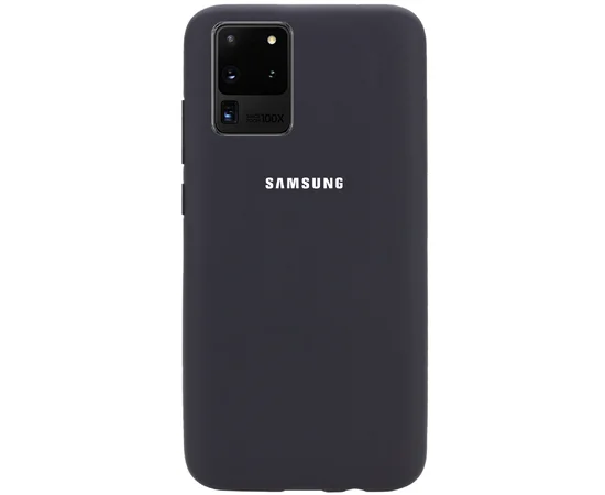 Чехол Silicone Cover Full Protective (AA) для Samsung Galaxy S20 Ultra Черный / Black