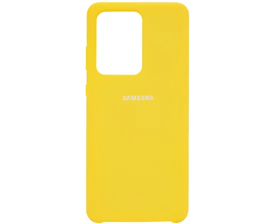 Чехол Silicone Cover (AA) для Samsung Galaxy S20 Ultra Желтый / Yellow