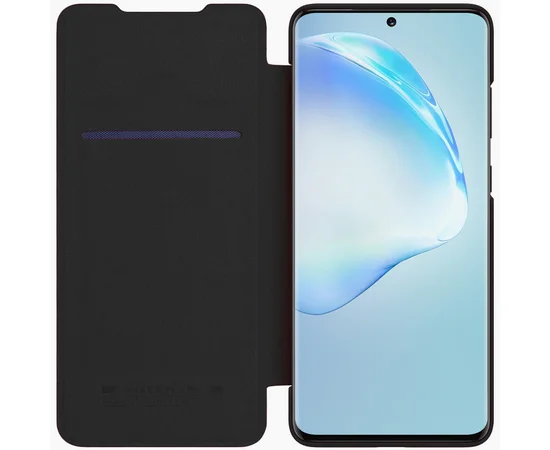 Кожаный чехол (книжка) Nillkin Qin Series для Samsung Galaxy S20 Ultra Черный