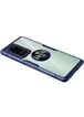 TPU+PC чехол Deen CrystalRing for Magnet (opp) для Samsung Galaxy S20 Ultra Бесцветный / Синий